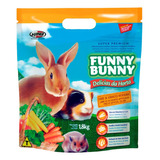 2 Ração Hamster Coelho Funny Bunny Delicias Da Horta 1,8kg