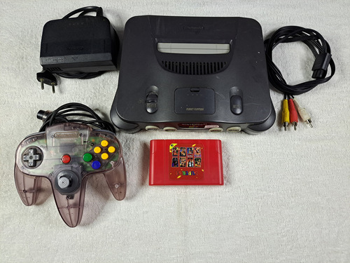 Console Nintendo 64 Americano Com Everdrive. Tudo 100%. Faço 750 Com Mais De 350 Jogos