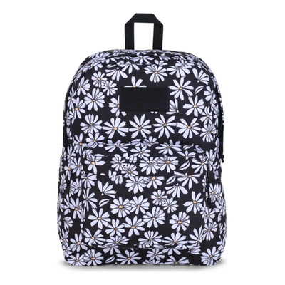 Mochila Jansport Superbreak Color Punk Pansies Black Diseño De La Tela Liso