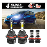 Kit De Faros Led Y Bombillas Para Nissan Versa Note 2014-201