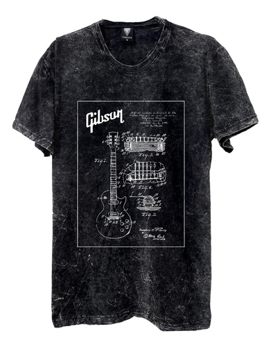 Remeras Dtg Premium Guitarra Gibson Les Paul - Convoys Rock