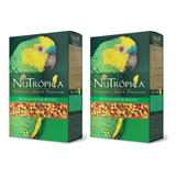 Kit 2 Ração Nutrópica Papagaio Com Frutas 300g Super Premium