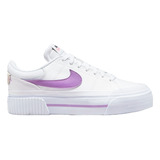 Tenis Nike Court Legacy Lift Mujer-blanco/morado