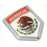 Michoacán México Bandera Mexicana Coche Emblema Chapado En C