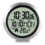 Reloj Pared Impermeable Cocina Baño Lcd Temp .