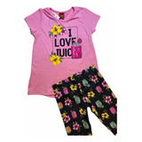 Conjunto Infantil Feminino Camiseta E Legging Tam 8 Kyly
