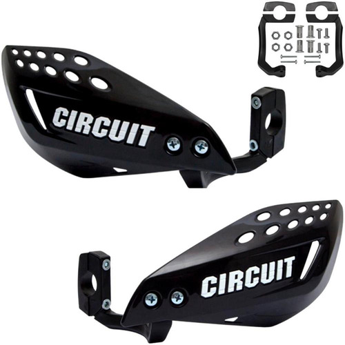 Protetor Mão Circuit Par Vector Haste Nylon Crf 230, Ttr 230, Tornado, Bros, Crosser, Xt 660, Lander, Xre, Xtz