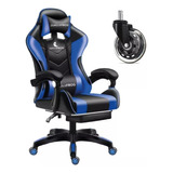 Silla Gamer Pro Junglefrog Con Luces - Parlantes Reposapies