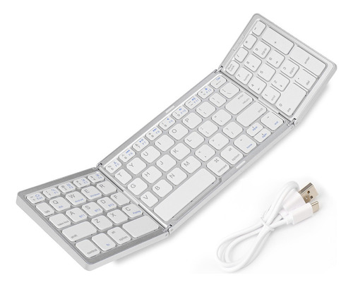 Mini Teclado Portátil Plegable Delgado Inalámbrico Bt