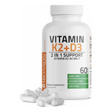 Vitamina K2 D3 5000 Ui X 60 Cápsulas Bronson Labs