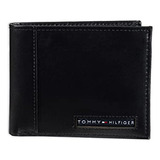 Billetera Tommy Hilfiger De Cuero Genuino Para Hombres Con V