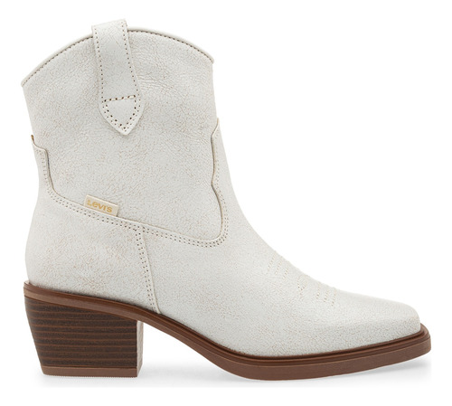 Bota Levi´s Vaquera Dama L1223523 Piel  Off White 