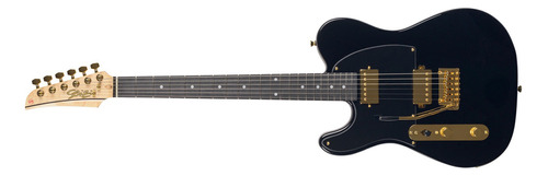 Guitarra Seizi Katana Kabuto Tl Lefty Black Gold Cor Preto Orientação Da Mão Canhoto