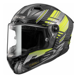 Casco Deportivo Ls2 Thunder Volt Amarillo/gris 100% Carbono