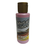 Tinta Acrílica Metal Colors Rosa - 537 - Acrilex - 60ml