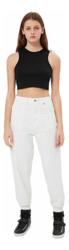 Maria Cher - Jeans Babucha Tiro Alto Maria Cher Worn Mujer