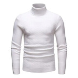 Sweater Cuello Alto Moda Comodo Hombre Invierno Tortug