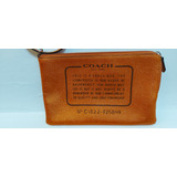 Bolsa Coach Muñequera Cosmetiquera Original 23cm Longitud 