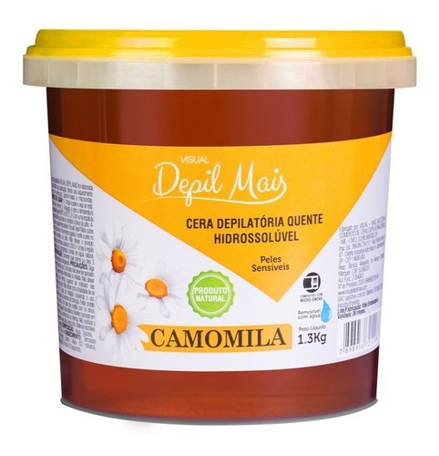 Cera Depilatória Visual Depil + Camomila Micro-ondas 1300g