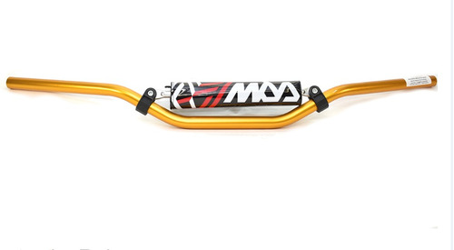 Manubrio Aluminio Mda Motocross Bajo Tipo Tornado Dorado