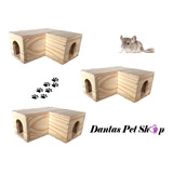 3 Tocas Hamster Pet Formato Em L Mad Pinus Porquinh India