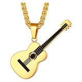 Collar De Hombres Mujeres Púa De Guitarra Regalo Colga...