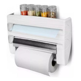 Dispensador Corta Fácil Triple Papel De Cocina Toalla Nova