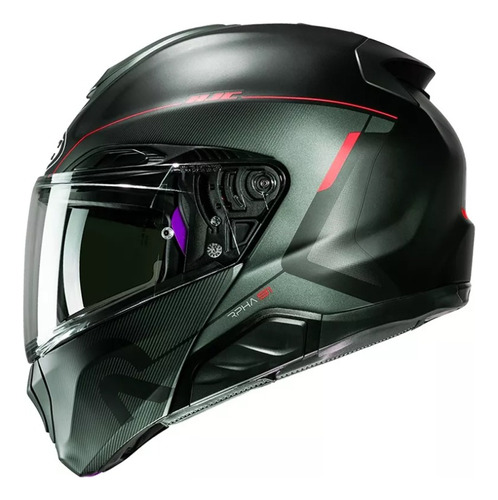 Casco Rpha 91 Combust Mc1sf Neg/gris/roj Hjc