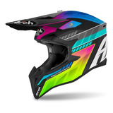 Casco Moto Cross Niños Airoh Wraap Prism 1300gr Hrt Eps Mate