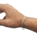 Pulsera Plata Italiana 925 - Grumet Delgada Hombre / Unisex