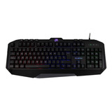 Teclado Gamer Balam Rush Gunfire Rgb Español Br-929639 Color Del Teclado Negro