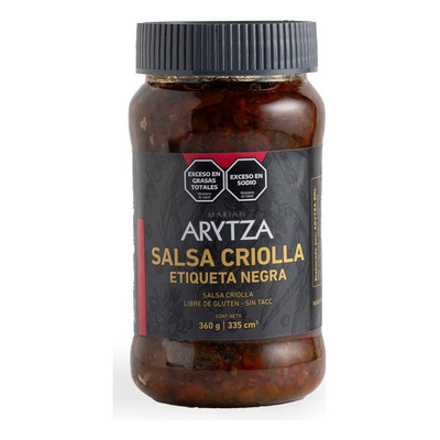Salsa Criolla Arytza Ají Picante 360g Libre De Gluten Vegana | MercadoLibre