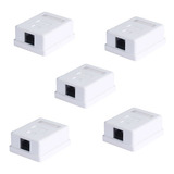 5× Conector Cable Rj45 Cat6 Caja  Red