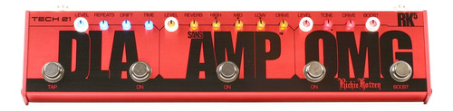 Pedal Efecto Bajo Sansamp Rk5 Richie Kotzen Rev/delay/ditor Color Rojo