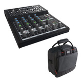 Mackie Mix8 Mezclador Compacto De 8 Canales Con Gator Cases 