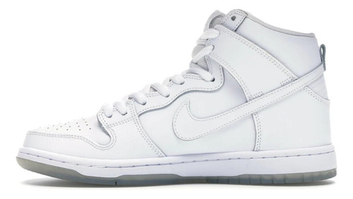 Nike Sb Dunk High Pro 44 Branco All White Ice Tênis Skate