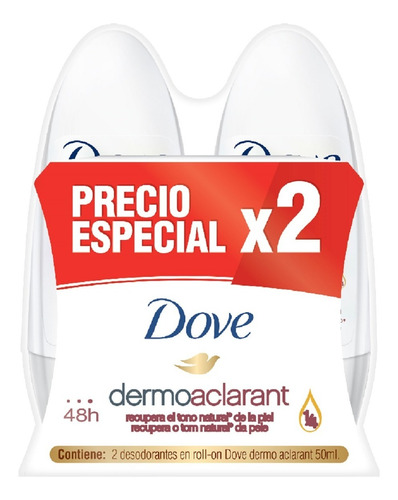 Dove Desodorante Dermo Aclarant - mL a $540