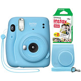 Cámara Instantánea Fujifilm Instax Mini 11 Celeste -paquete