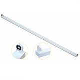 Kit 10 Calha Palito Estreita Dupla 120cm Para 1 Tubo Led 