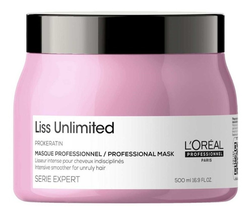 Mascarilla Liss Unlimited Loreal 500ml - mL a $398