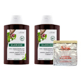 Pack X2 Quinina Shampoo Anticaída Fortificante Klorane 200ml