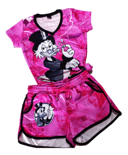 Kit Conjunto Feminino Baby Look+shorts De Quebrada Favela