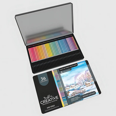 36 Colores Profesionales Indra Creative 36 Lápices Pastel | MercadoLibre