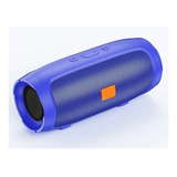 Caixinha De Som Charge 3 Mini Bluetooth Pen Drive Portátil Cor Azul 110v/220v