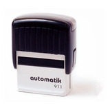 Timbre Personalizado Automatik 911, 36 X 15mm Negro