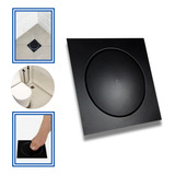Ralo Inteligente Para Banheiro Quadrado 10x10 Aço Inox Preto