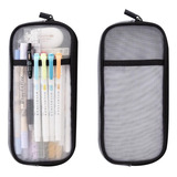 Estuche Para Lápices Grid Mesh Pen, Bolsa De Maquillaje, Bol