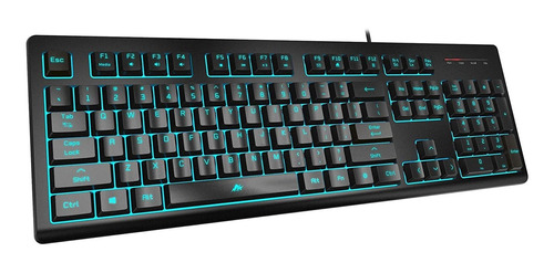 Light Up Quiet Gaming Keyboard  Teclado De Membrana Sil...