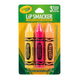 Balsamo Labial Lip Smacker Crayola 3 Pzas