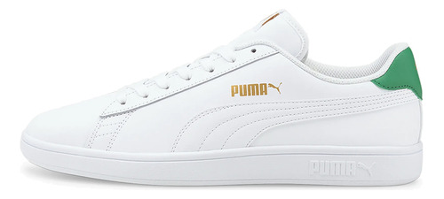 Tenis Puma Smash V2 Hombre-blanco/verde